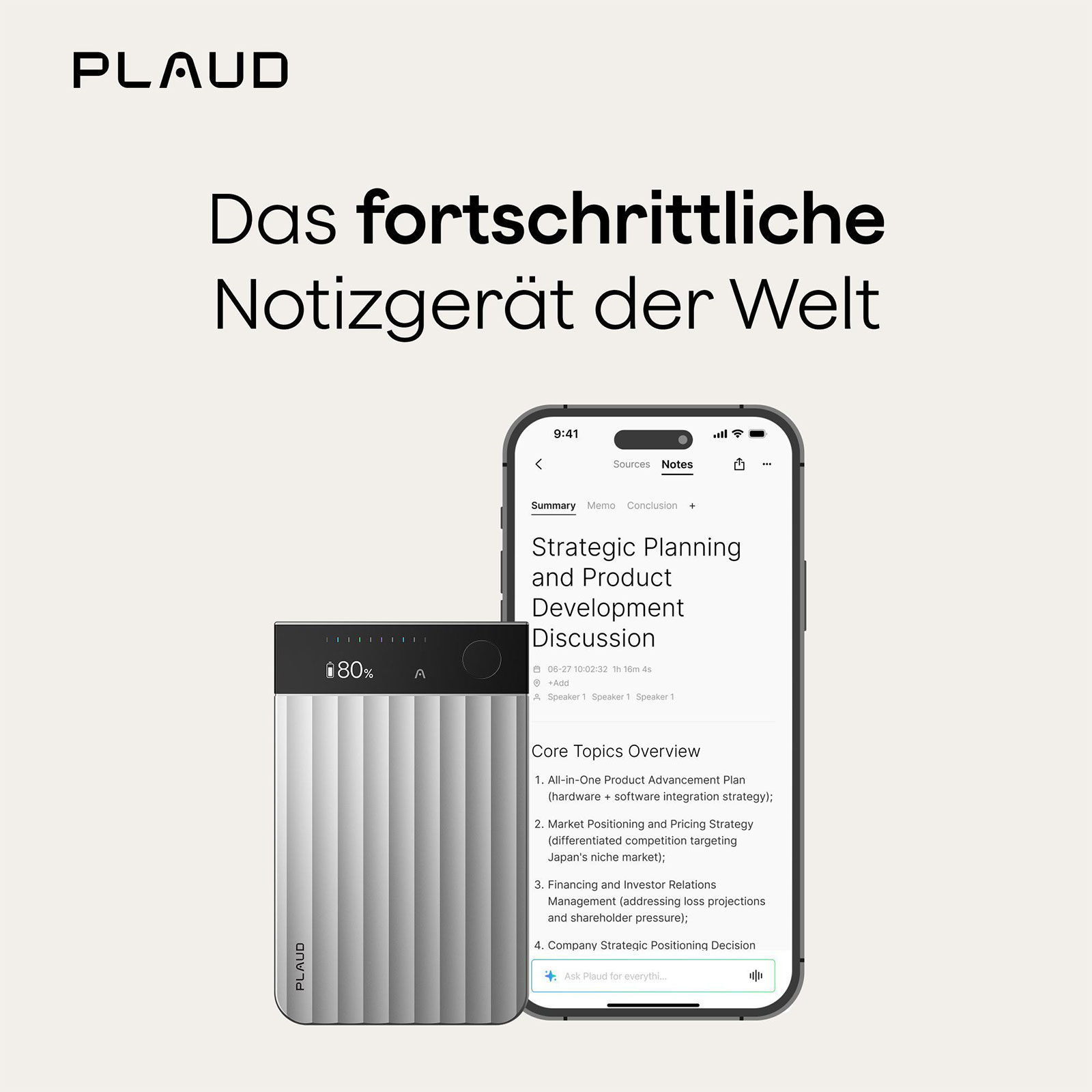 PLAUD Diktiergerät Note Pro