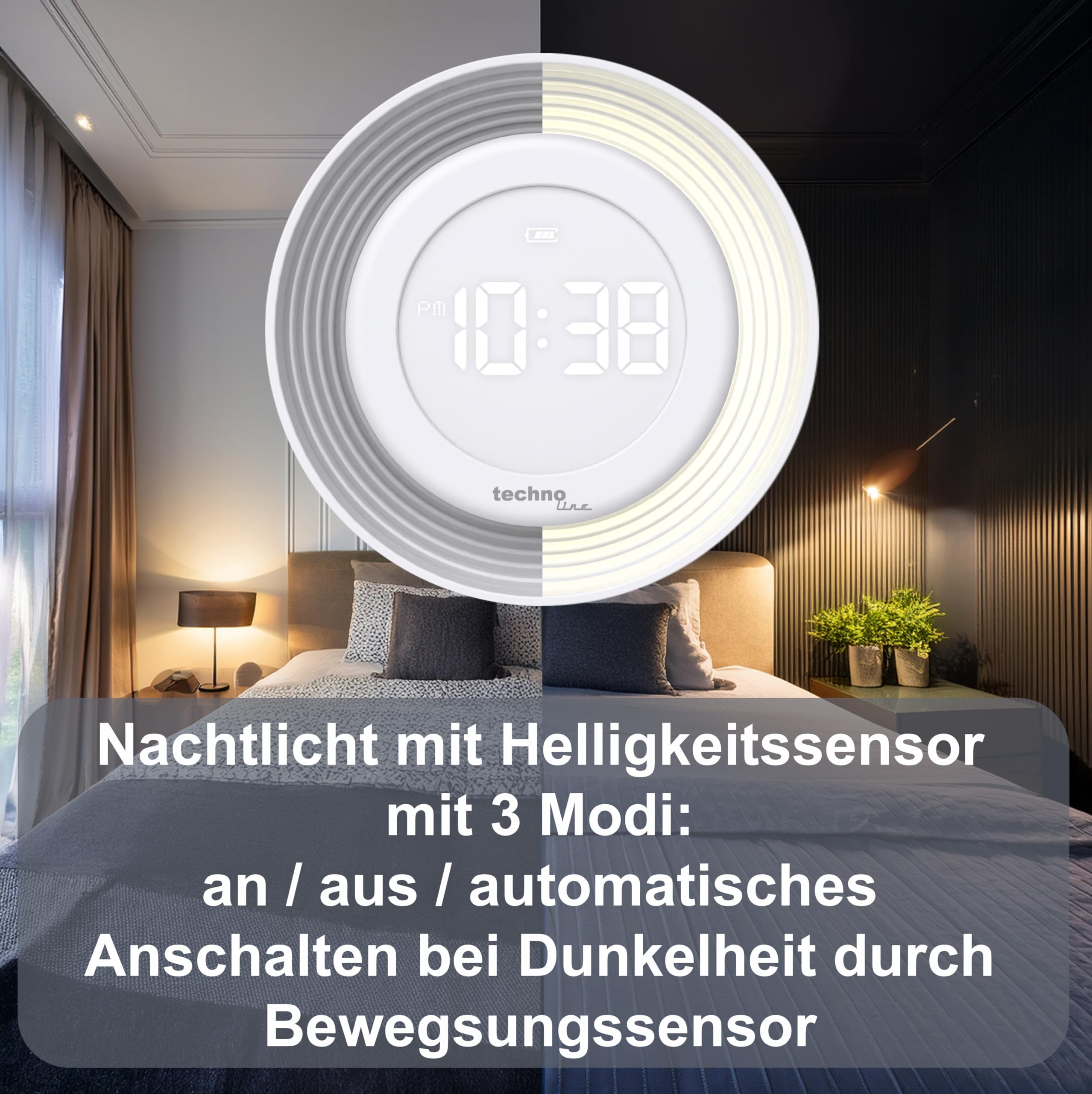 Technoline WT479 kleine, Digitale Quarzuhr