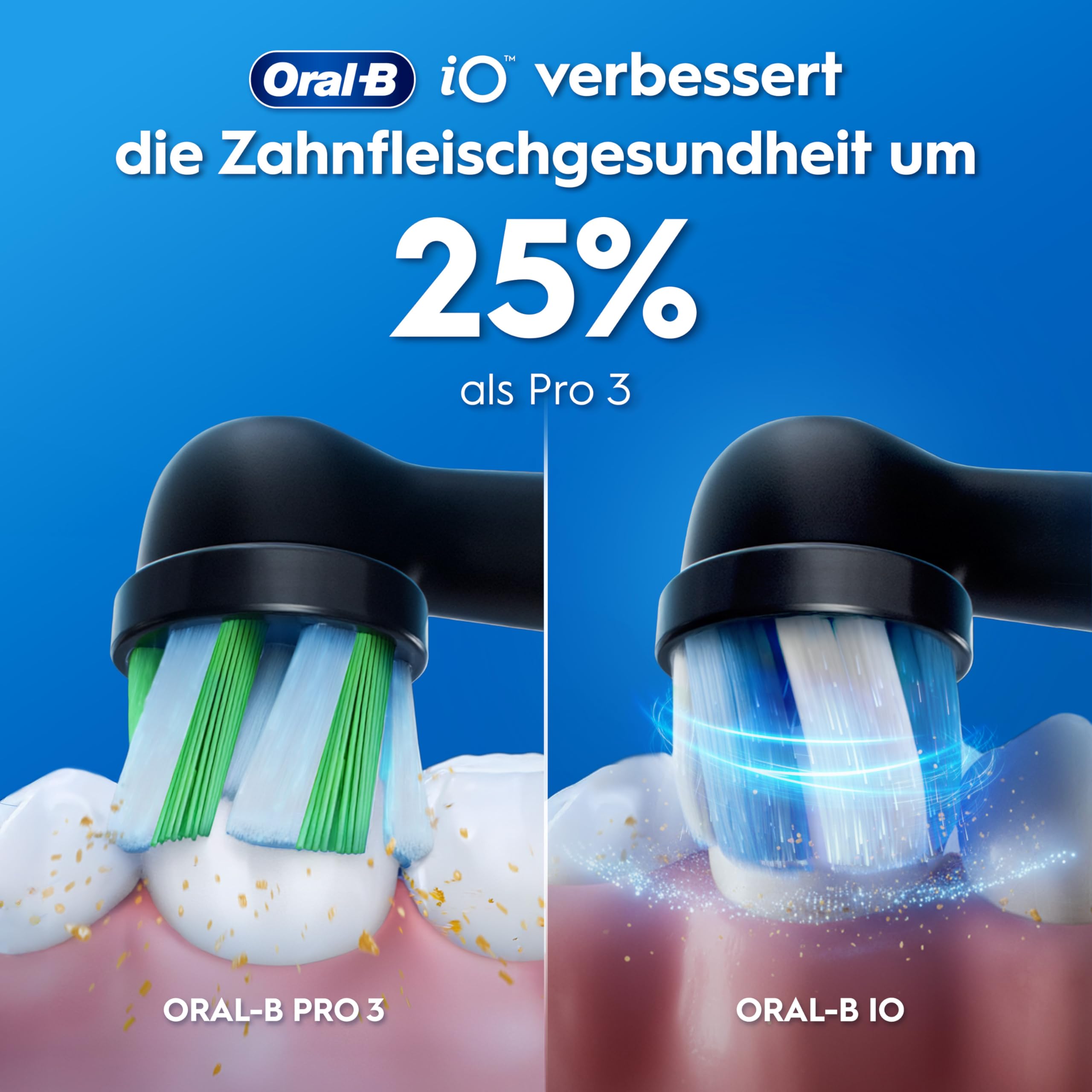 Oral-B iO 2 Black/Forest Doppelpack Zahnbürste inkl. 2 Aufsteckbürsten