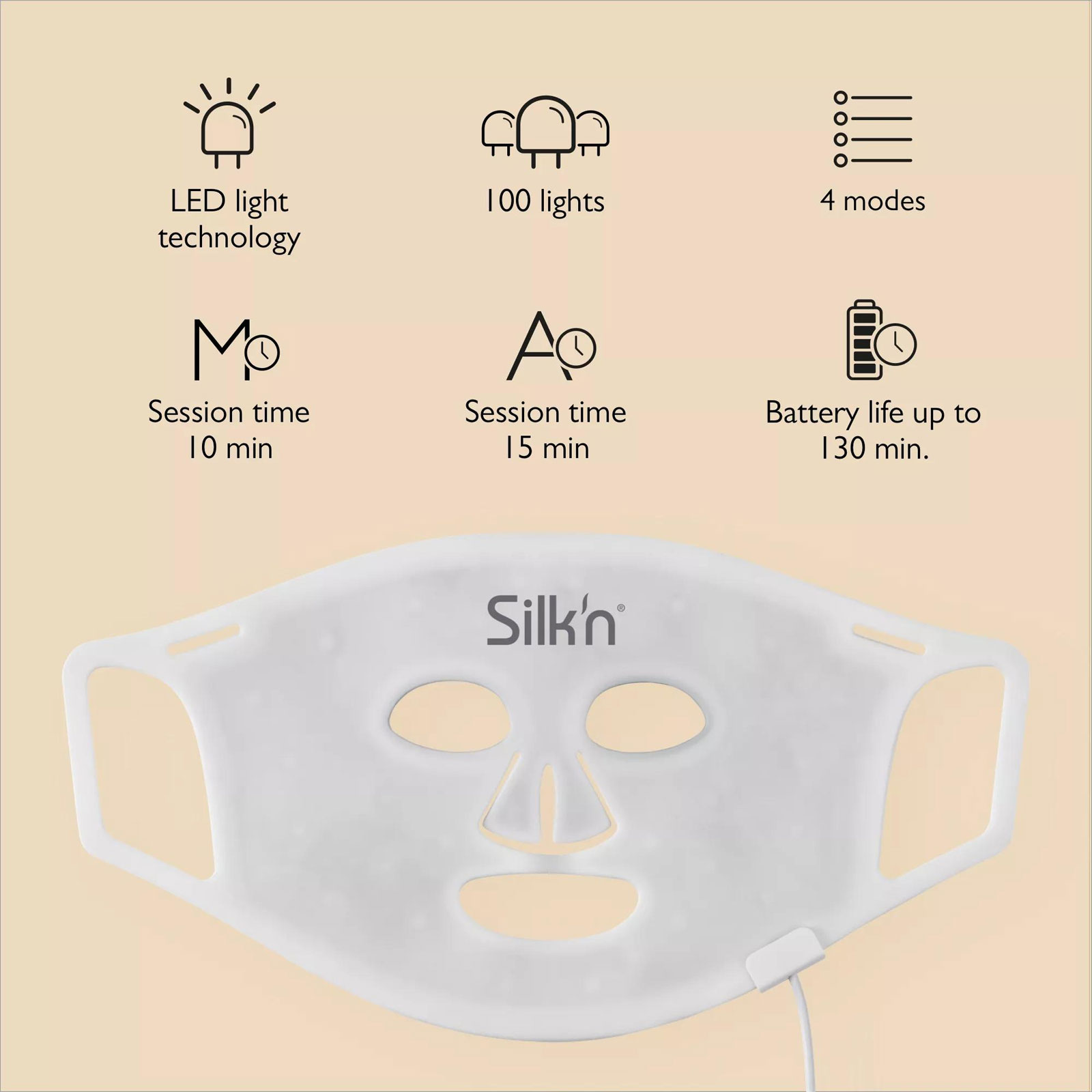 Silk'n FLM100PE1001 LED Face Mask Gesichtsmaske