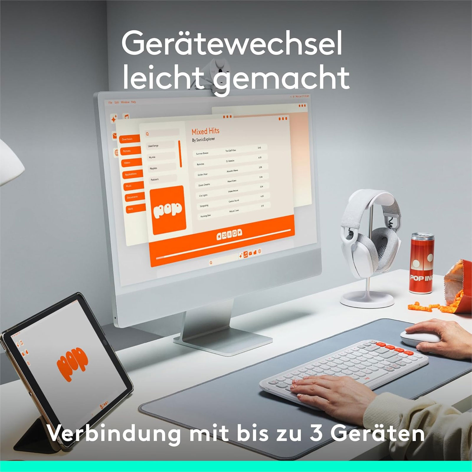 Logitech POP ICON KEYS kabellose Bluetooth-Tastatur Logitech POP ICON KEYS kabellose Bluetooth-Tastatur