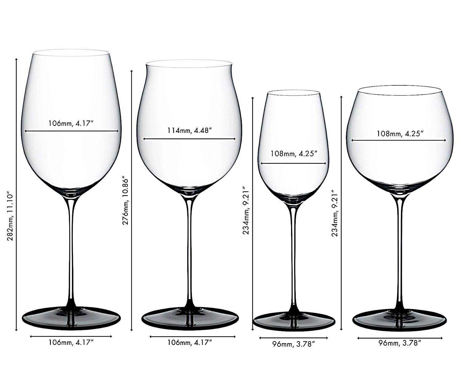 RIEDEL 5110/74 Fatto A Mano Black Tie Tasting Set