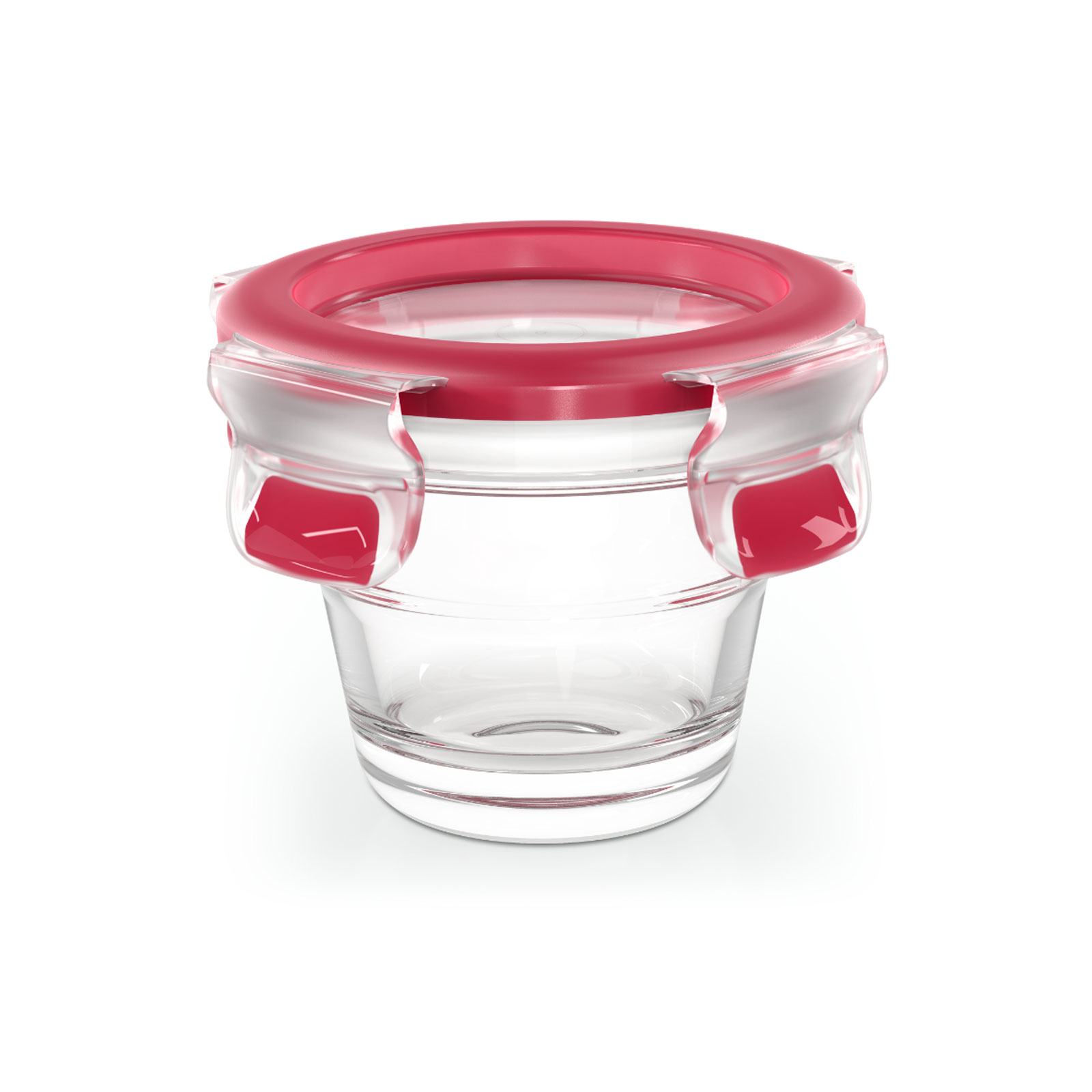 EMSA CLIP & CLOSE Glas, Frischhaltedose, quadratisch, 0,18 L