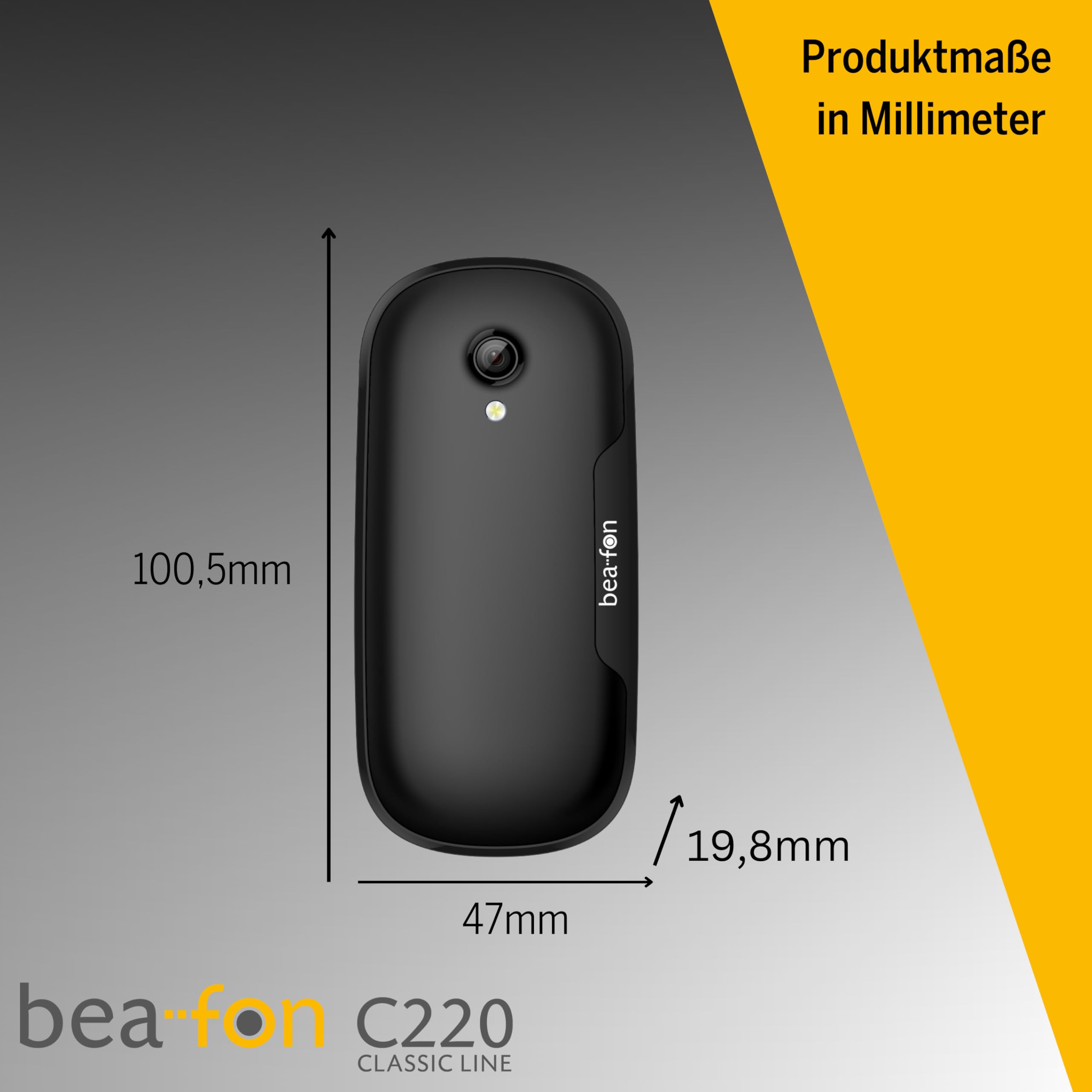 Beafon C220 Classic Line schwarz Handy