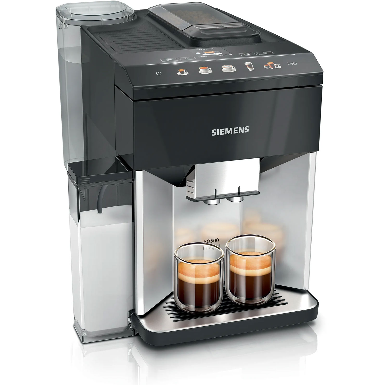 Siemens TQ513D01 Kaffeevollautomat (integral) EQ.500 daylight silver / schwarz
