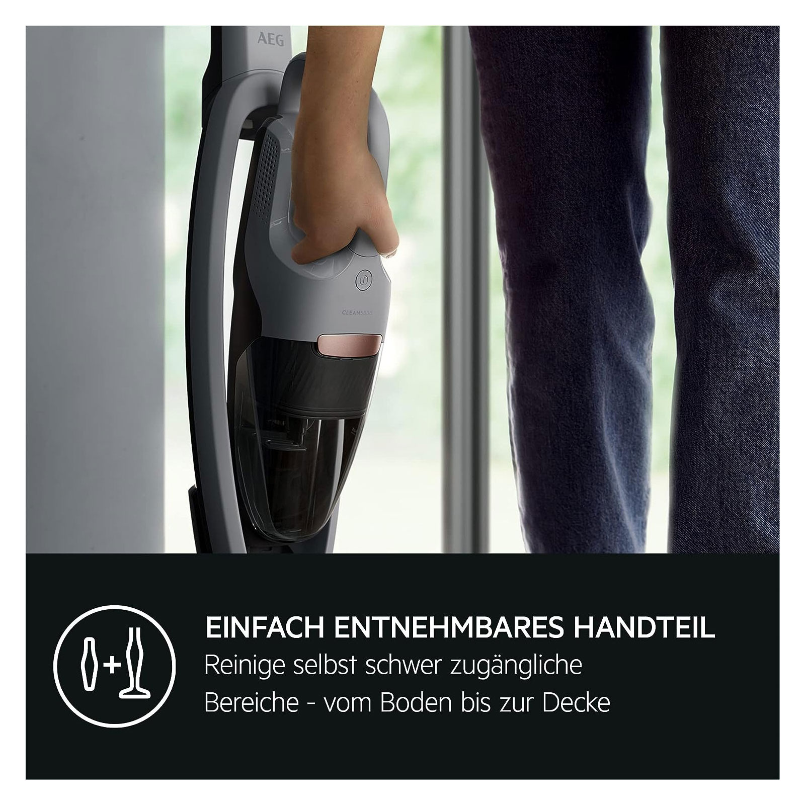 AEG Akku-Handstaubsauger mit Stiel Animal 5000