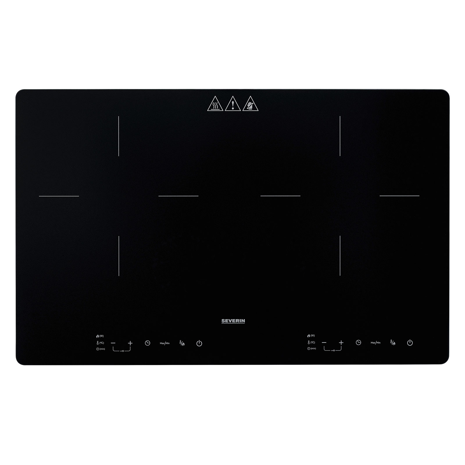 SEVERIN DK 1033 Doppelkochplatte (10 Leistungsstufen, 60-240 °C, 3400 Watt, Touch-Display, Timer, Abschaltautomatik)