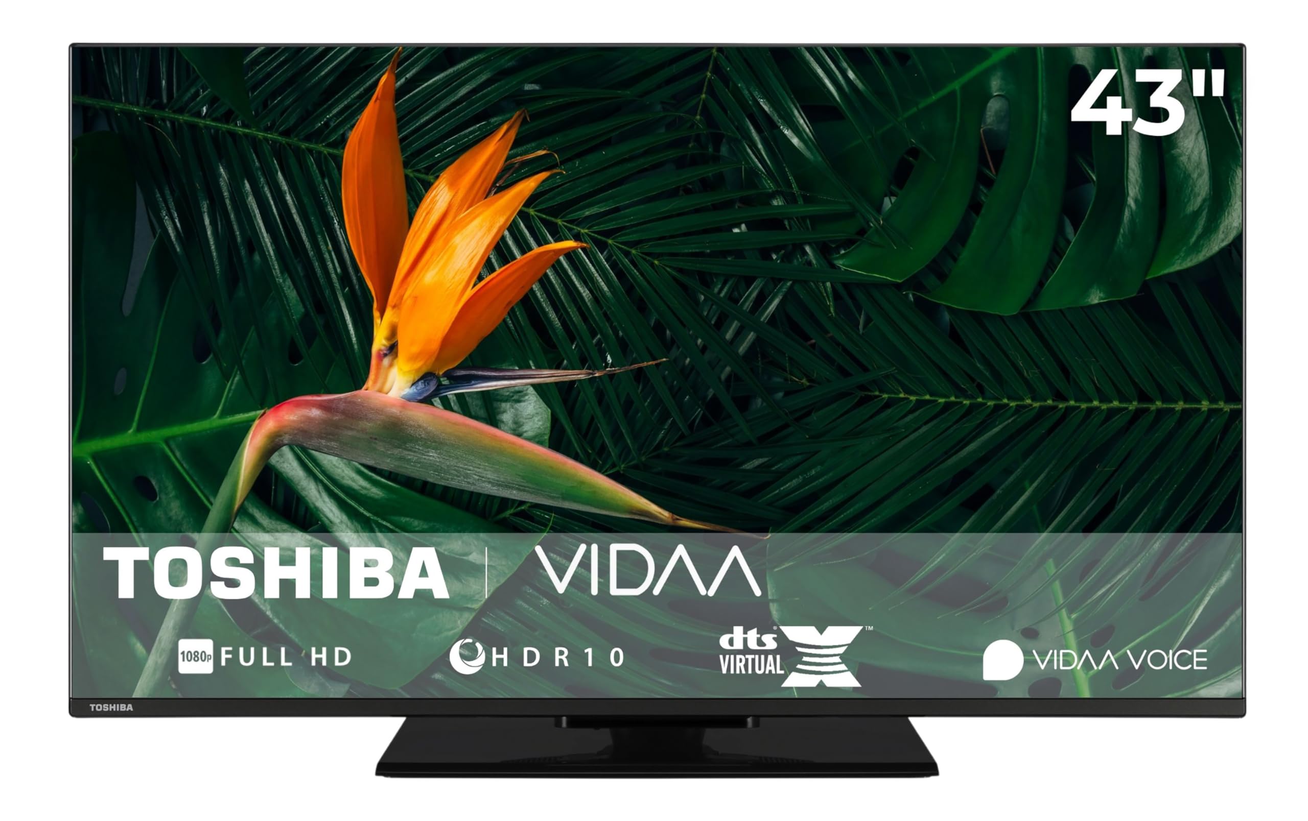 TOSHIBA 43LV3F63DA LED Smart TV VIDAA Full HD Fernseher HDR