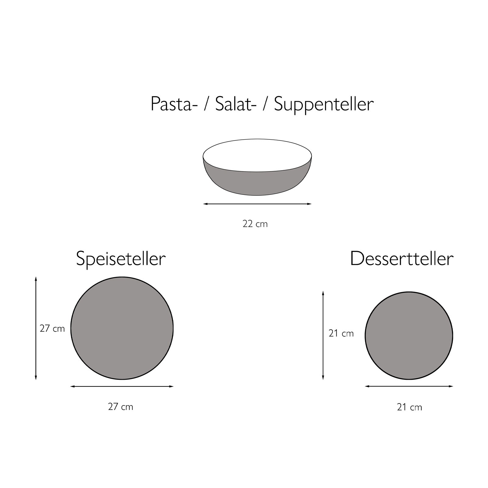 CreaTable, 10591, Serie Sea Breeze Blue, Geschirrset, Teller Set 18 teilig
