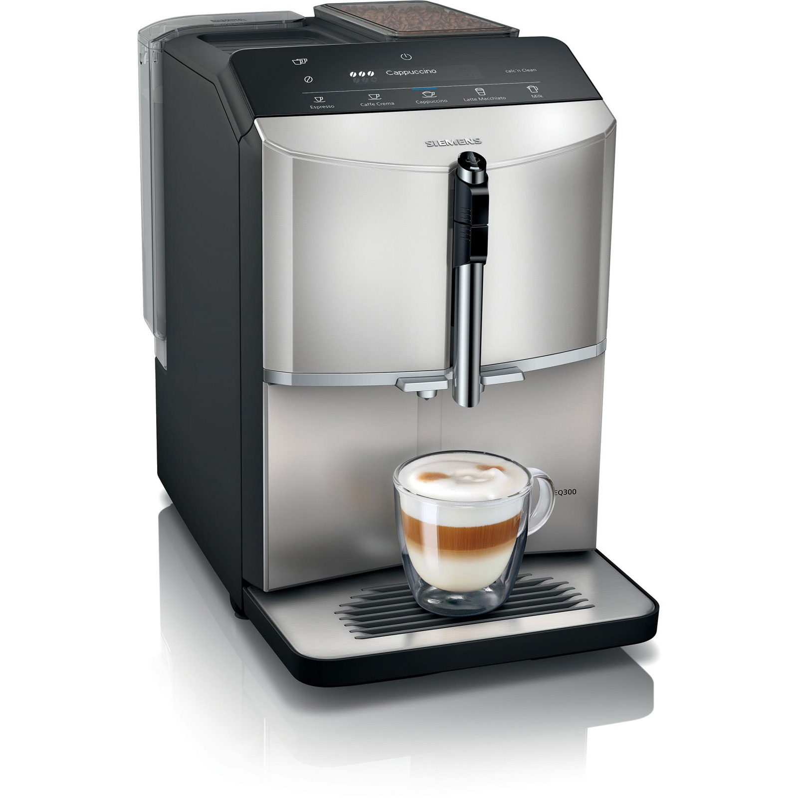 Siemens TF303E07 Kaffeevollautomat EQ.300 inox silber metallic Siemens TF303E07 Kaffeevollautomat EQ.300 inox silber metallic