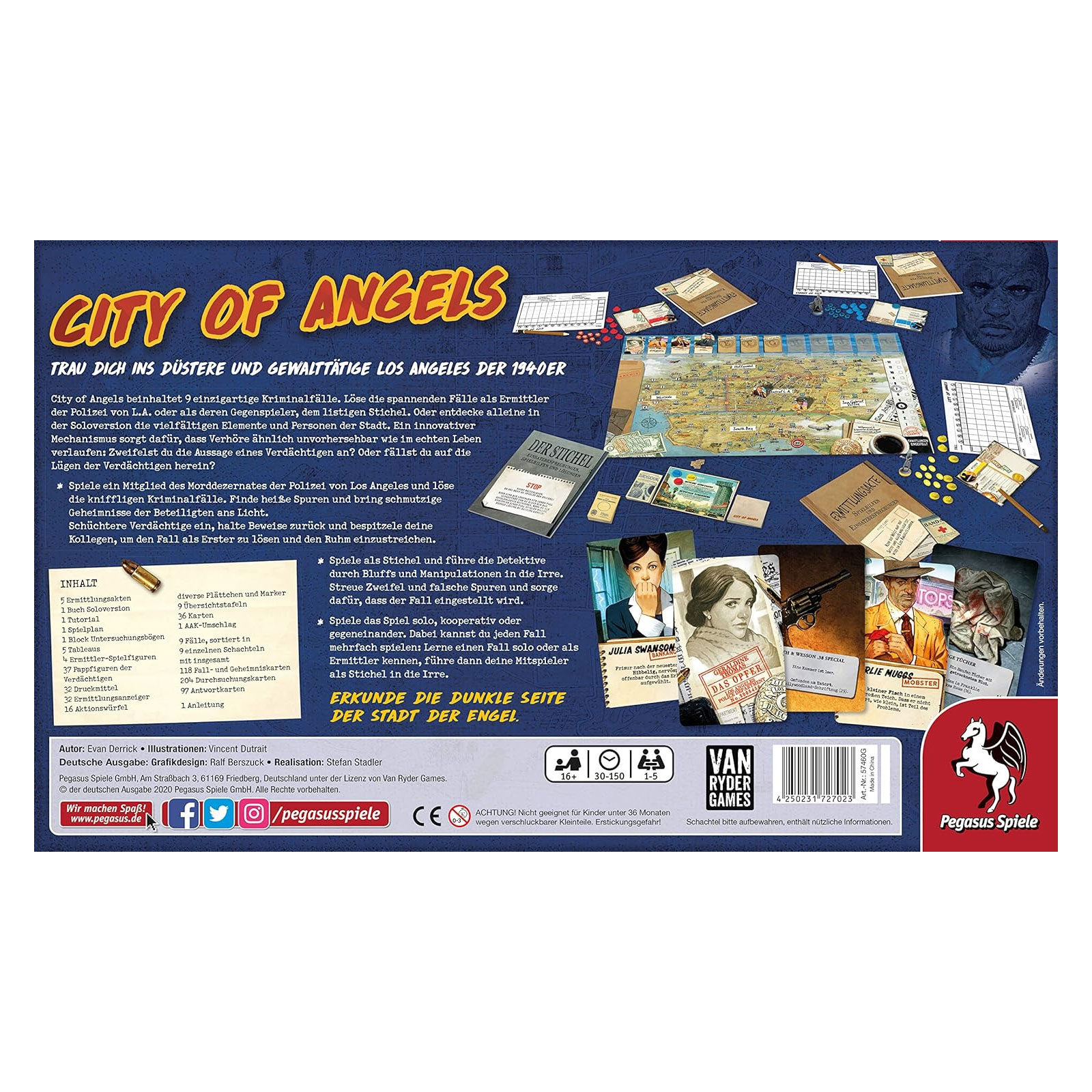 Pegasus Spiele City of Angels 57460G Brettspiel