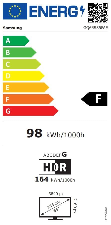 Samsung GQ65S85FAEXZG OLED TV 65 Zoll 4K UHD HDR Smart TV Sprachsteuerung Bixby