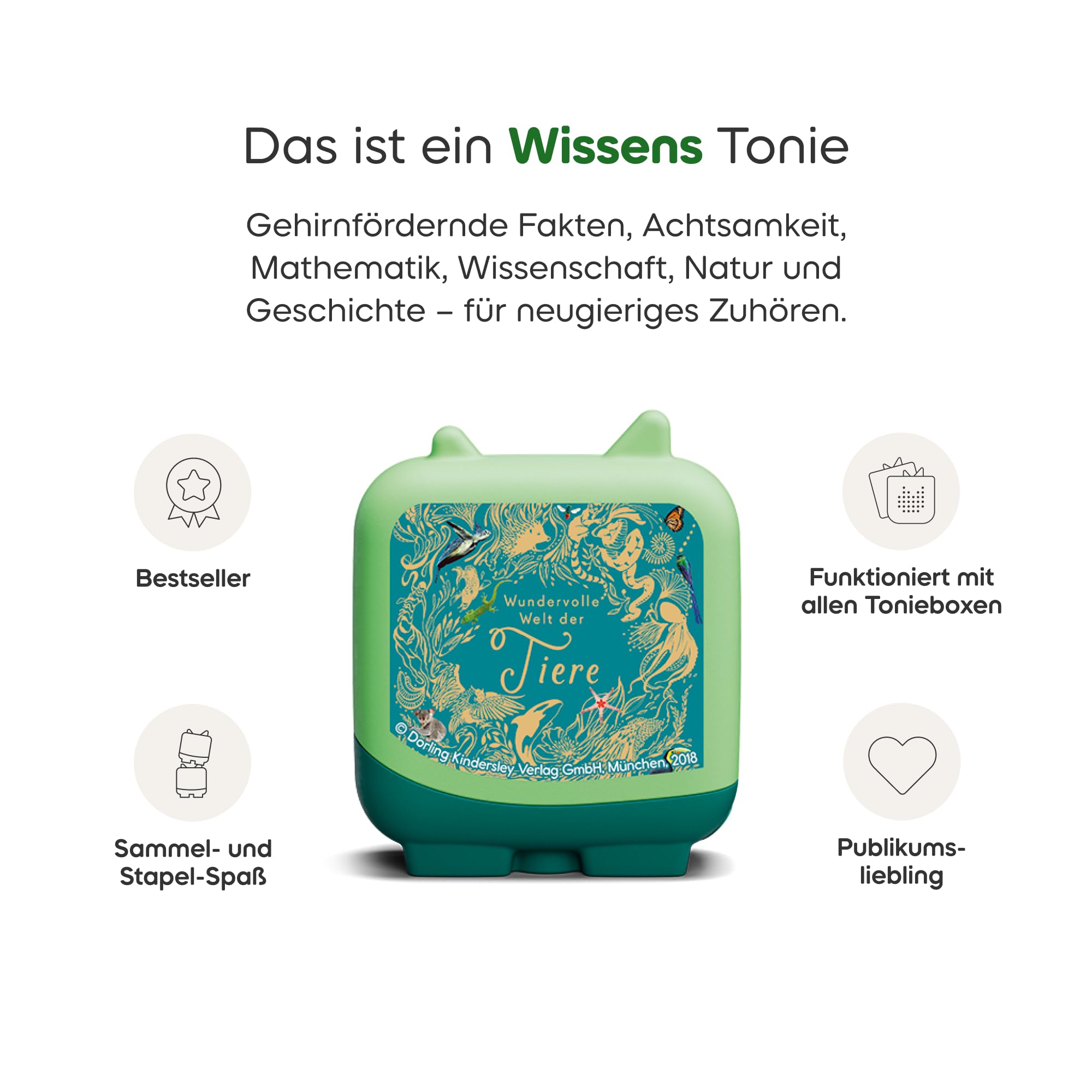 tonies Hörfigur für Toniebox, Wundervolle Welt der Tiere