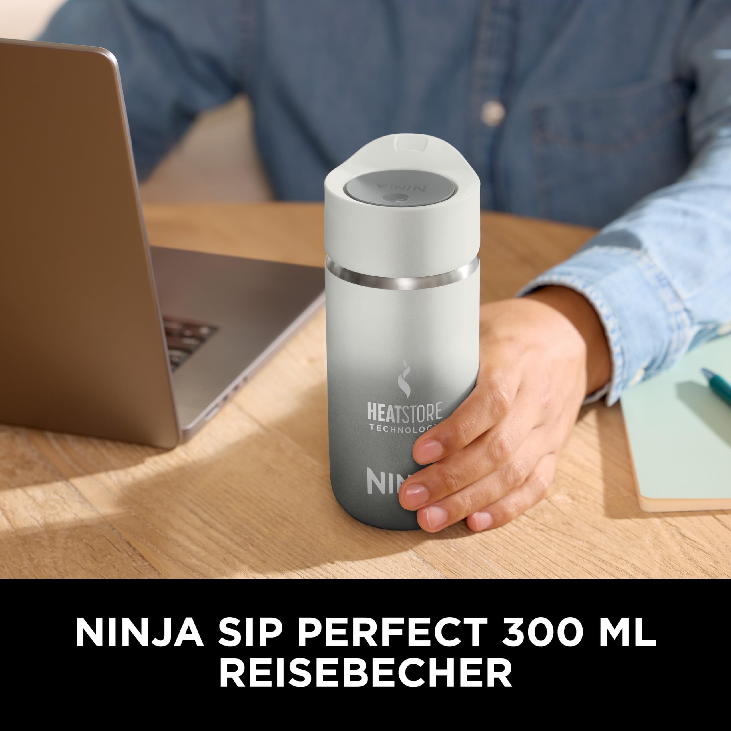 Ninja 300 ml Sip Perfect Trinkflasche für Heißgetränke
