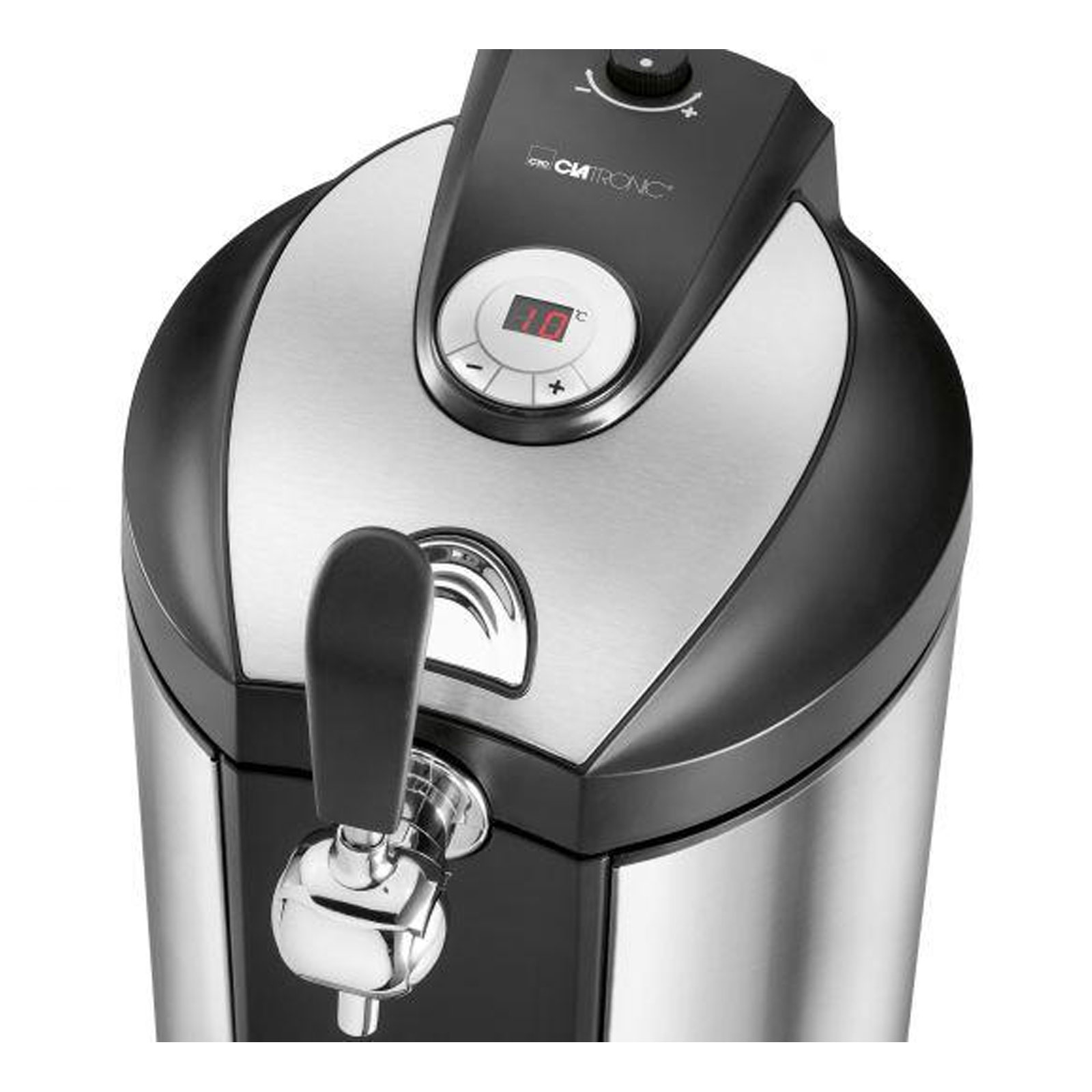 Clatronic BZ 3740 Bierzapfanlage Edelstahl / schwarz