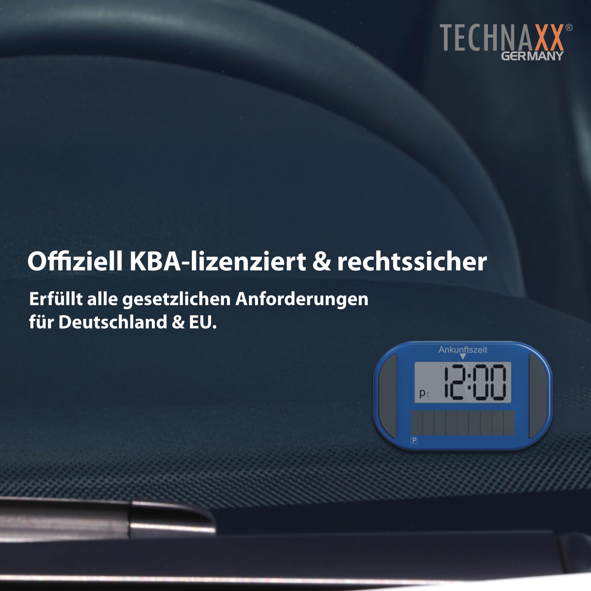 Technaxx Elektronische Solar-Parkscheibe TX-337 – KBA-Lizenziert