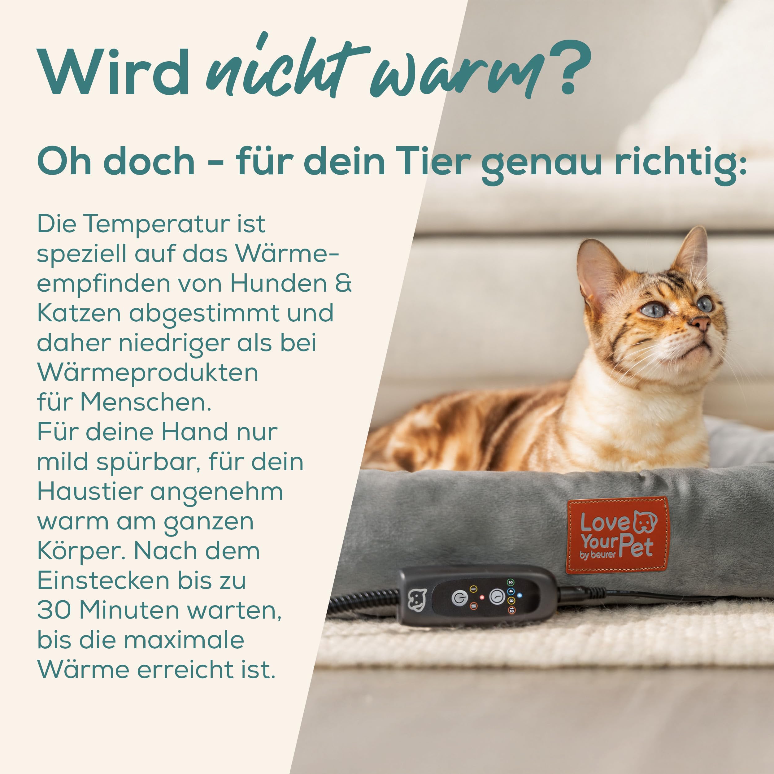 Beurer Love Your Pet Wärmebett Kira für Hunde und Katzen